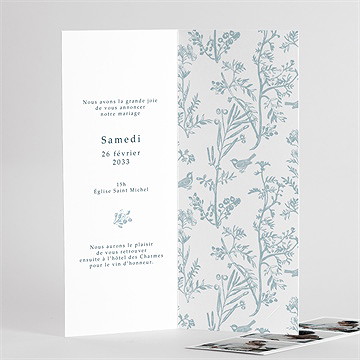 Faire-part mariage jouy exclusif photomaton - Détail de l'intérieur