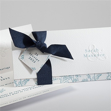 Faire-part mariage jouy exclusif pochette