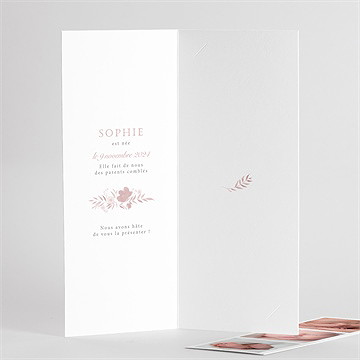 Faire-part naissance joli vintage photomaton - Détail d'intérieur