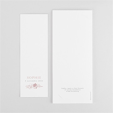 Faire-part naissance joli vintage photomaton - Dos du faire-part