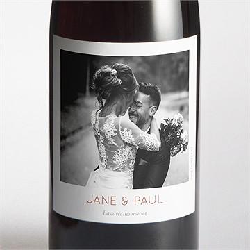 Etiquette de bouteille mariage son eclat