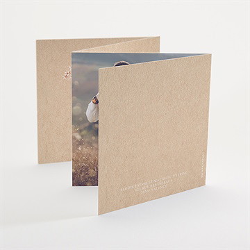 Faire-part mariage a l'aventure accordéon ! - Dos du faire-part