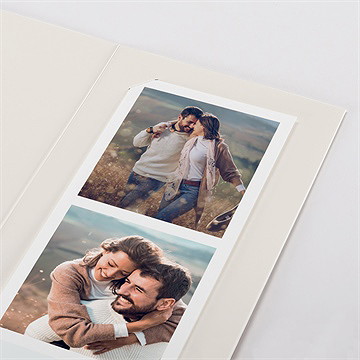 Faire-part mariage élégance champêtre photomaton - Détail du faire-part