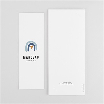 Faire-part naissance etincellant photomaton - Dos du faire-part