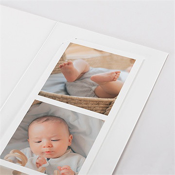 Faire-part naissance etincellant photomaton - Détail du faire-part