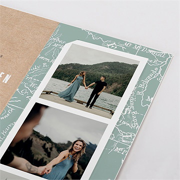 Faire-part mariage voyage voyage photomaton - Détail du faire-part