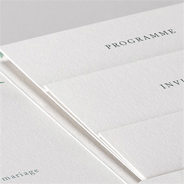 Faire-part mariage semer notre amour pocketfold - Détail du faire-part