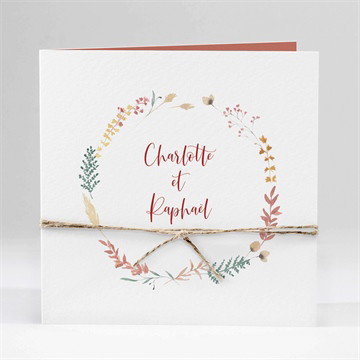 Carte pliée - carré