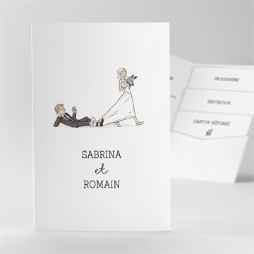 Faire-part mariage mariage original pocketfold