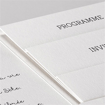 Faire-part mariage mariage original pocketfold - Détail du faire-part