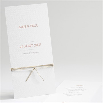 Menu mariage son eclat