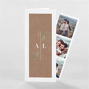 Faire-part mariage let love grow ! photomaton
