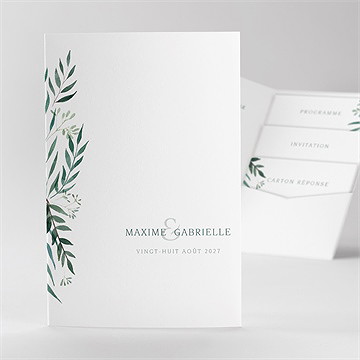 Faire-part mariage douceur du pinceau pocketfold