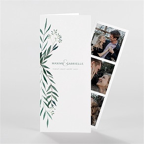 Faire-part mariage douceur du pinceau photomaton