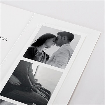 Faire-part mariage liés pour toujours photomaton - Détail du faire-part