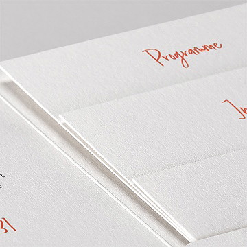 Faire-part mariage douceur champetre pocketfold - Détail du faire-part