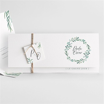 Faire-part mariage semer notre amour pochette - Faire-part entier
