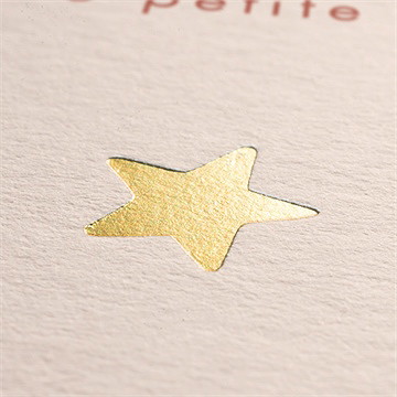 Faire-part naissance mon etoile dorure - Détail du faire-part