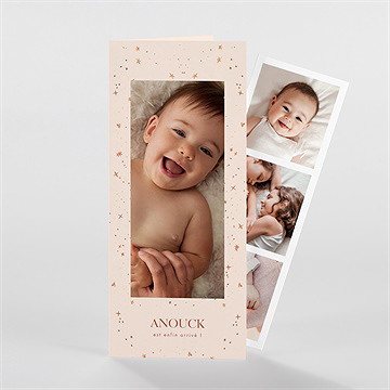 Faire-part naissance mon etoile photomaton