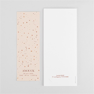 Faire-part naissance mon etoile photomaton - Dos du faire-part