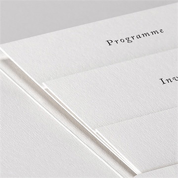 Faire-part mariage la belle histoire pocketfold - Détail du faire-part