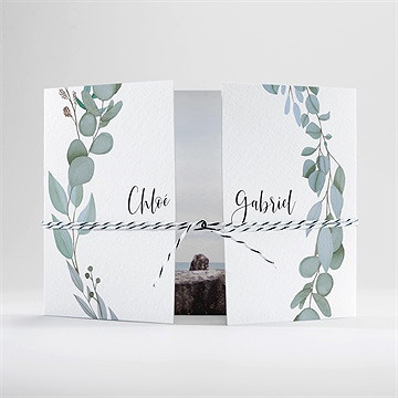 Faire-part mariage a l'unisson 2 volets