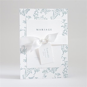 Faire-part mariage jouy exclusif superposition