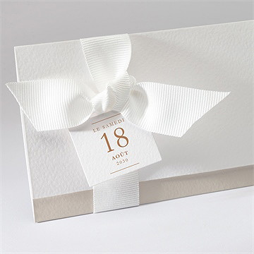 Faire-part mariage beauté délicate pochette - Détail du faire-part