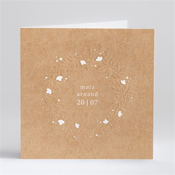 Carte pliée gaufrage