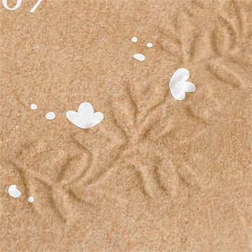 Faire-part mariage gravure carré plié - Détail du faire-part