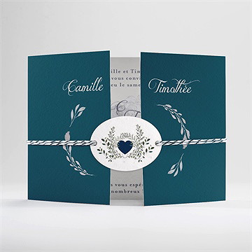 Faire-part mariage tourbillon ensemencé