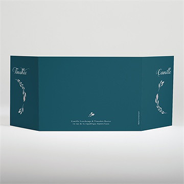 Faire-part mariage tourbillon ensemencé - Dos du faire-part