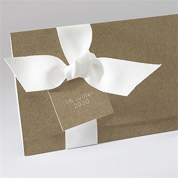 Faire-part mariage festivités pochette - Détail du faire-part