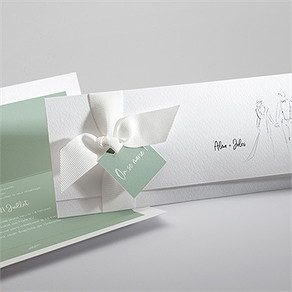 Faire-part mariage beauté à fleurir pochette