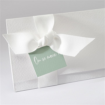 Faire-part mariage beauté à fleurir pochette - Détail du faire-part