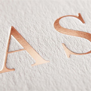 Faire-part mariage noblesse dorure - Marquage à chaud OR