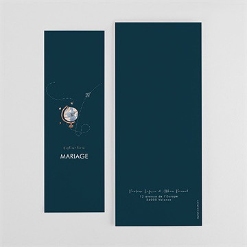 Faire-part mariage notre passeport photomaton - Dos du faire-part