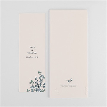 Faire-part mariage bel eclat photomaton - Dos du faire-part