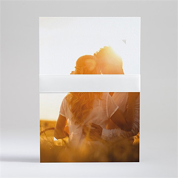 Faire-part mariage liés superposition - Dos du faire-part