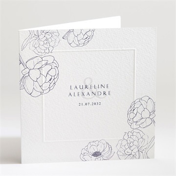 Carte pliée gaufrage