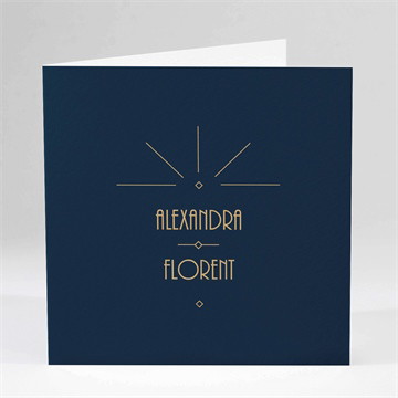 Carte pliée - carré