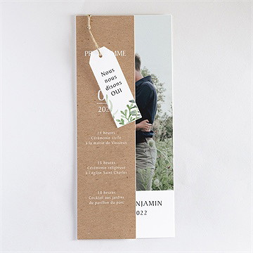 Faire-part mariage love power superposition - Faire-part assemblé