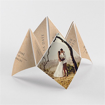 Faire-part mariage bonheur cocotte