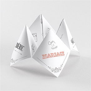 Faire-part mariage vintage & original origami