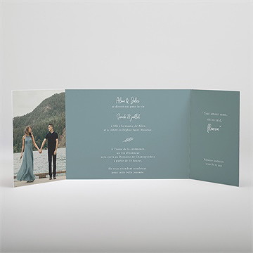 Faire-part mariage so let love grow ensemensé - Intérieur du faire-part