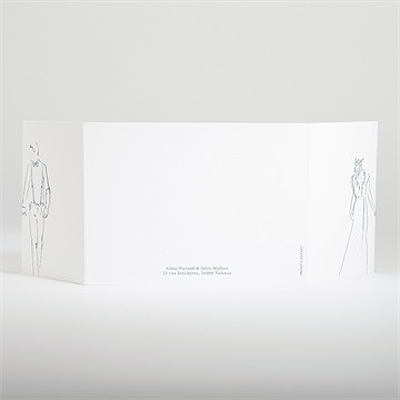 Faire-part mariage so let love grow ensemensé - Dos du faire-part