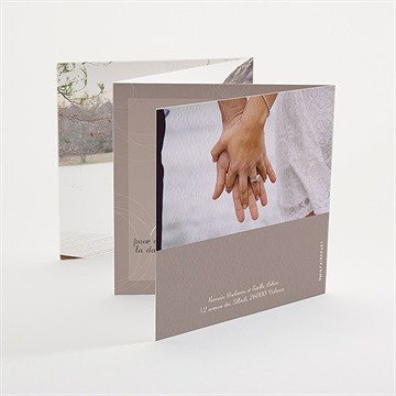 Faire-part mariage le duo accordéon - Dos du faire-part