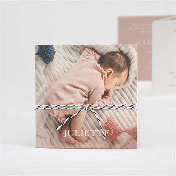 Faire-part naissance follement accordéon