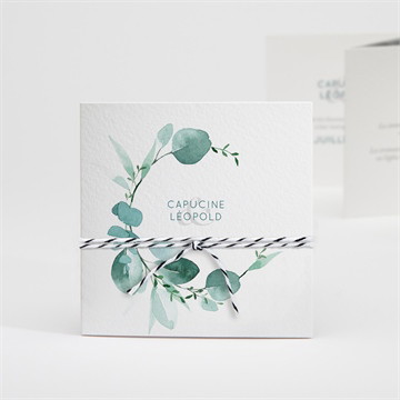 Faire-part mariage grande esquisse accordéon