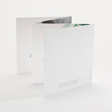 Faire-part mariage grande esquisse accordéon - Dos du faire-part